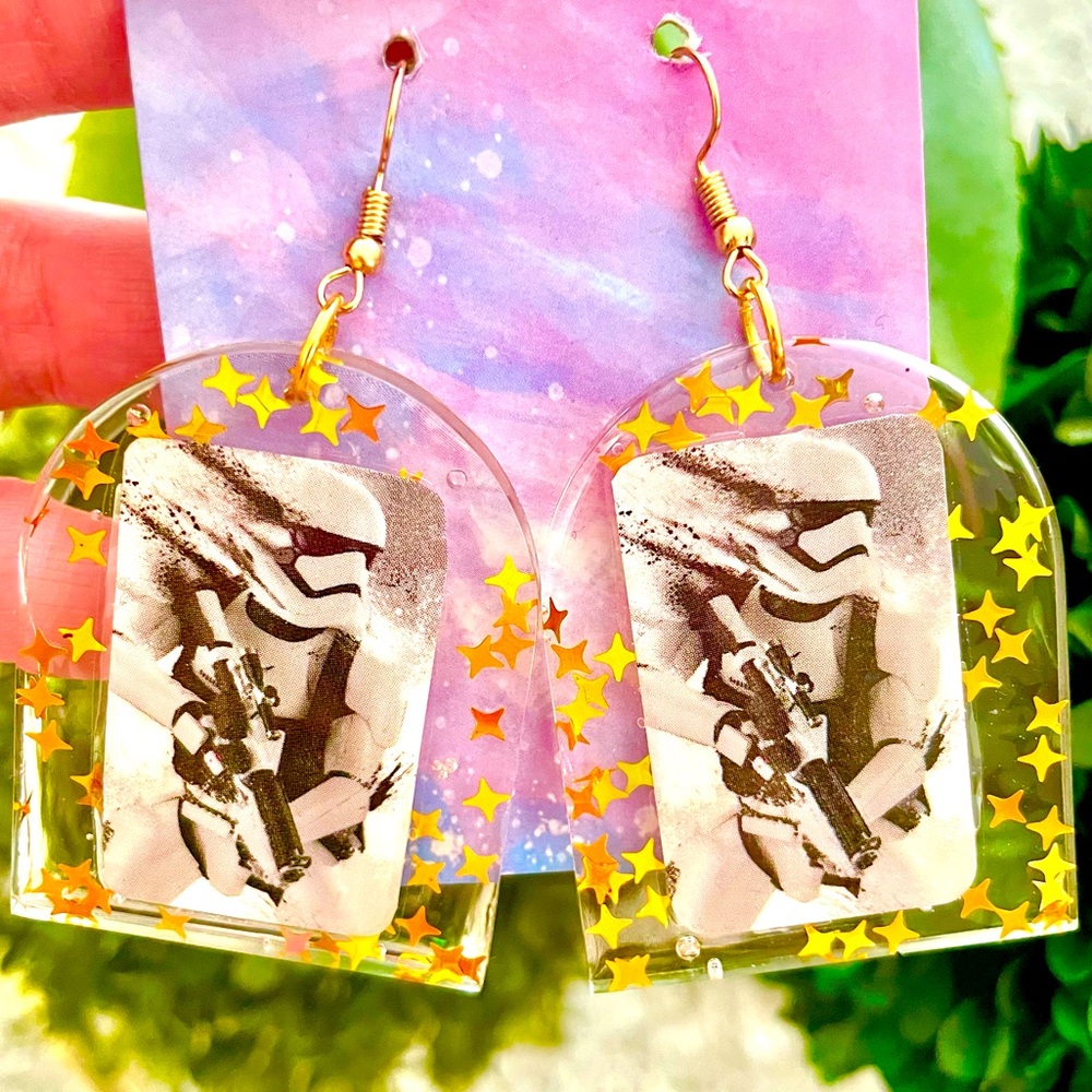 Star Wars Acrylic Dangle Earrings